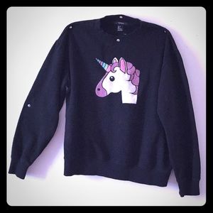 Unicorn logo sweatshirt